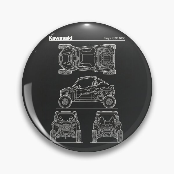 Item preview, Kawasaki Teryx KRX 1000 UTV Blueprint Side by Side Technical Outline designed and sold by Motorline44.