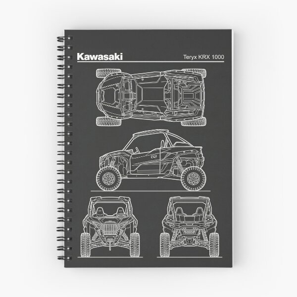Item preview, Kawasaki Teryx KRX 1000 UTV Blueprint Side by Side Technical Outline designed and sold by Motorline44.