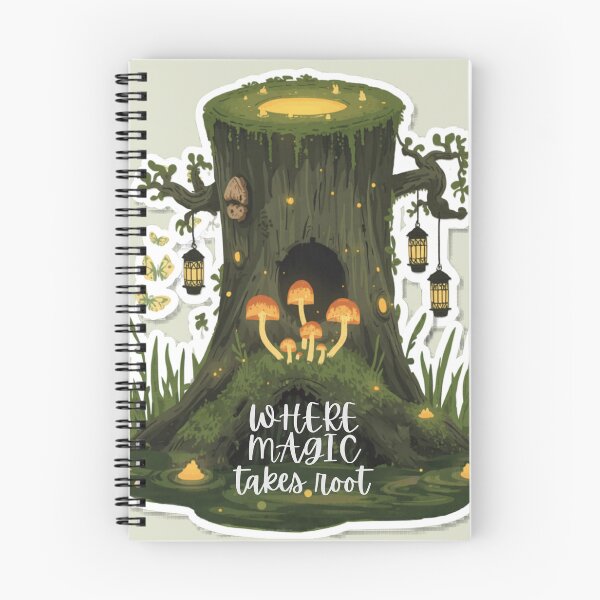 Item preview, Where Magic Takes Root Forest Stump designed and sold by HoneyBreezeCo.