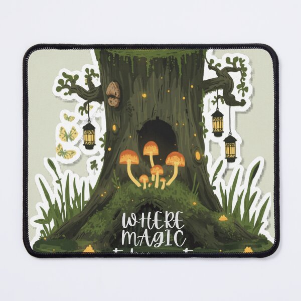 Item preview, Where Magic Takes Root Forest Stump designed and sold by HoneyBreezeCo.