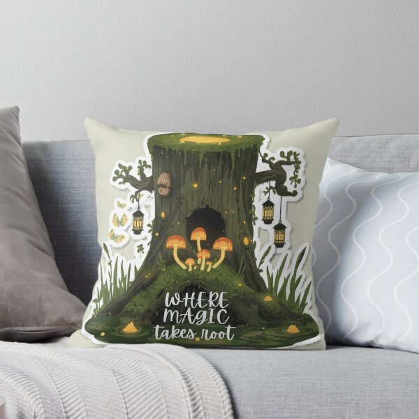 Item preview, Where Magic Takes Root Forest Stump designed and sold by HoneyBreezeCo.