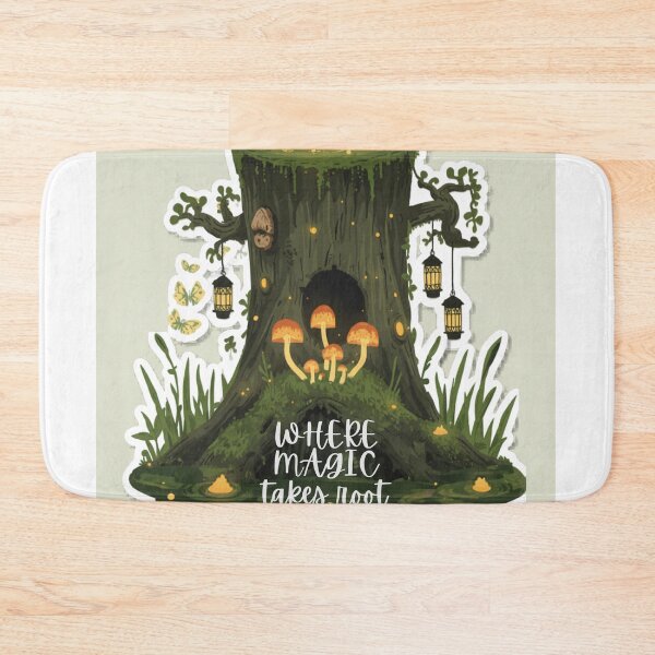 Item preview, Where Magic Takes Root Forest Stump designed and sold by HoneyBreezeCo.