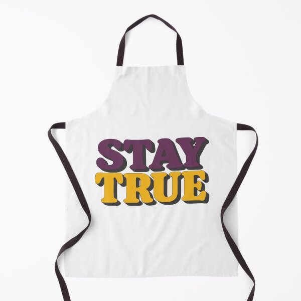 Item preview, Stay True Retro Typography | Bold Motivational Quote in Purple & Gold 3D Style designed and sold by Bright Nest Studio.