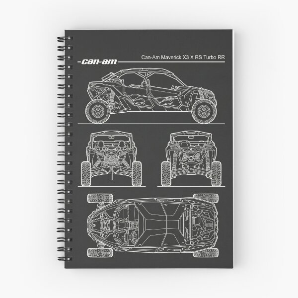 Item preview, Can-Am Maverick X3 X RS Turbo RR Blueprint Side by Side Technical Outline designed and sold by Motorline44.