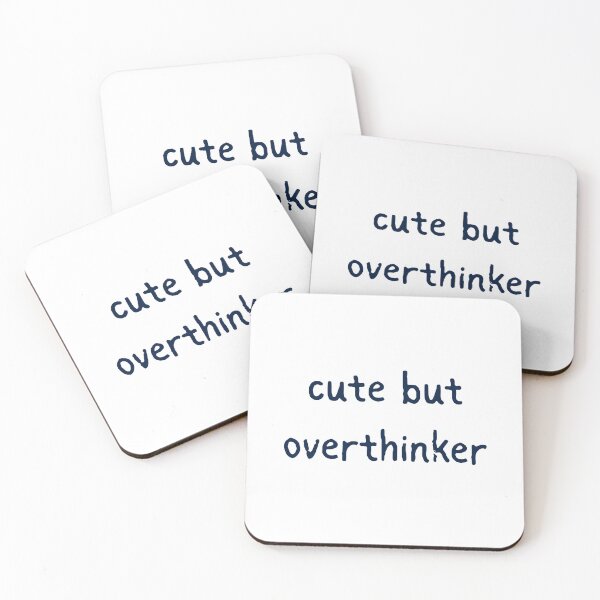 Item preview, Cute But Overthinker Typography Art Design designed and sold by VibeoCanvasShop.