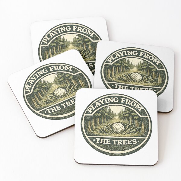 Item preview, Playing From the Trees Golf Badge designed and sold by EastEndTownie.