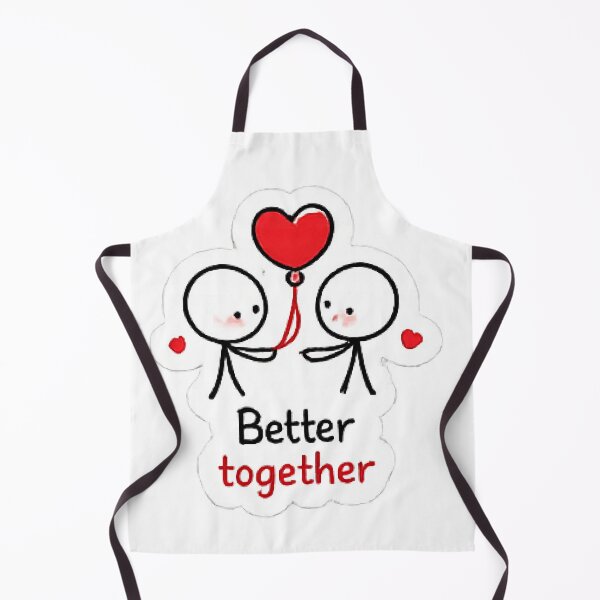Item preview, Better Together Cute Stick Figures Love Balloon designed and sold by Northline Creative.