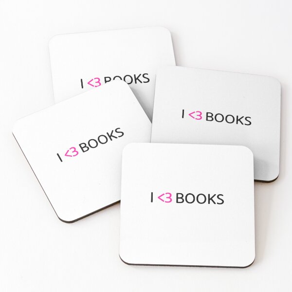Item preview, I love books - I <3 books designed and sold by HuesMeows.