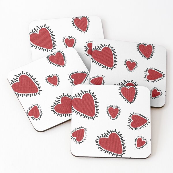 Item preview, Hearts - Embroidered look design designed and sold by waut-embroidery.