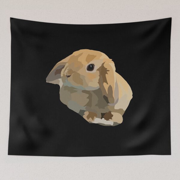 Item preview, Relaxed Bunny Looking Sideways designed and sold by Just-Arts-4U.