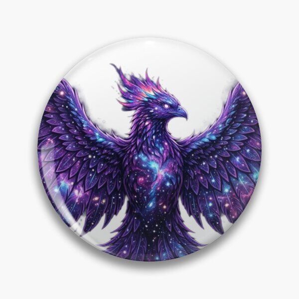 Item preview, Cosmic Phoenix Galaxy Nebula Space Bird Art designed and sold by JeevanStickers.