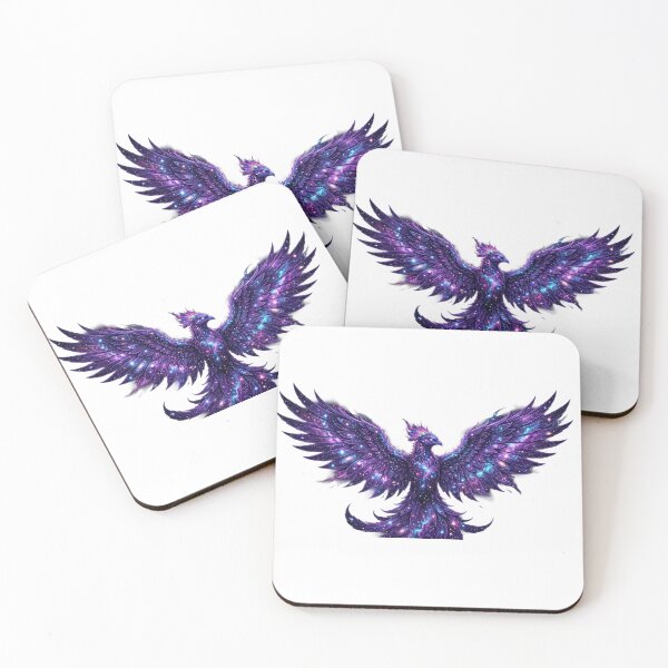 Item preview, Cosmic Phoenix Galaxy Nebula Space Bird Art designed and sold by JeevanStickers.