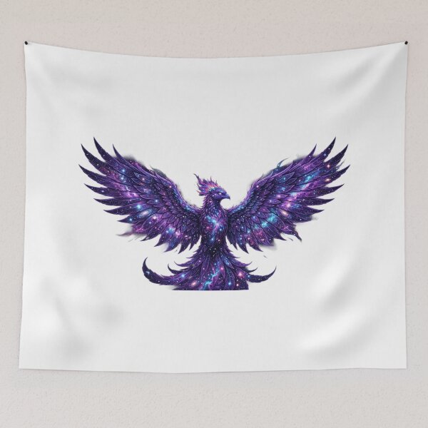 Item preview, Cosmic Phoenix Galaxy Nebula Space Bird Art designed and sold by JeevanStickers.
