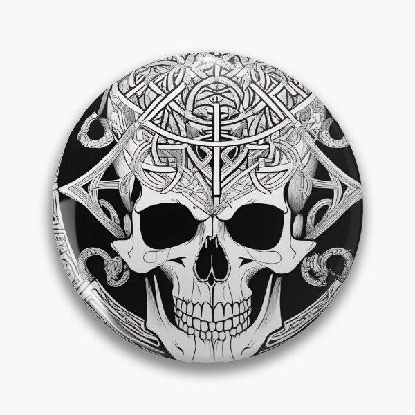 Item preview, Lovecraftian Cthulhu Skull Celtic Engraving designed and sold by DarkOriginArts.