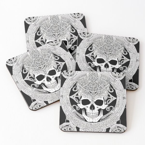 Item preview, Lovecraftian Cthulhu Skull Celtic Engraving designed and sold by DarkOriginArts.