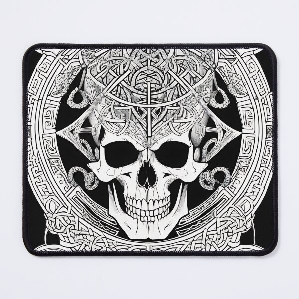 Item preview, Lovecraftian Cthulhu Skull Celtic Engraving designed and sold by DarkOriginArts.
