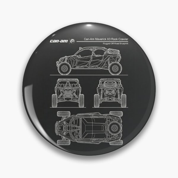 Item preview, Can-Am Maverick X3 Rock Crawler Blueprint Side by Side Technical Outline designed and sold by Motorline44.