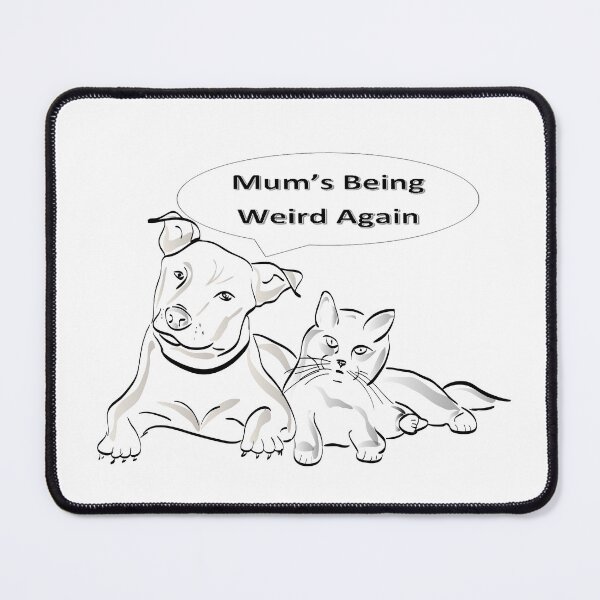 Item preview, Pets Think Mum is Weird — Funny Pet Owner Sticker Gift designed and sold by Twenty93.
