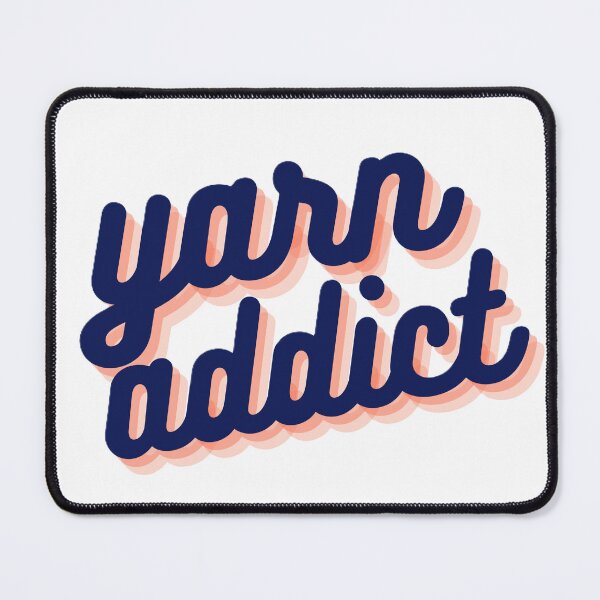 Item preview, yarn addict designed and sold by citizenscrochet.