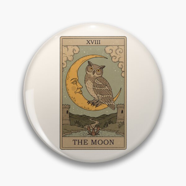 Item preview, The Moon - Owls Tarot designed and sold by Thiago Corrêa.