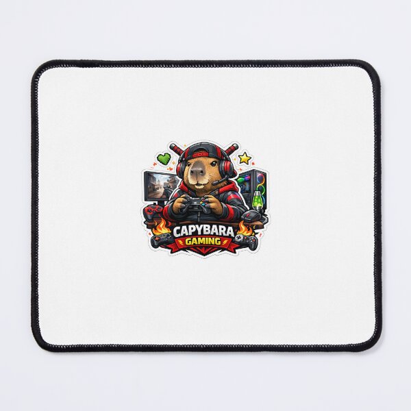 Item preview, Capybara Gaming Cartoon Design designed and sold by Aramdesing.