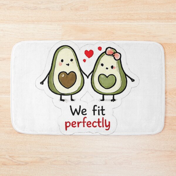 Item preview, We Fit Perfectly Cute Avocado Couple Love designed and sold by Northline Creative.