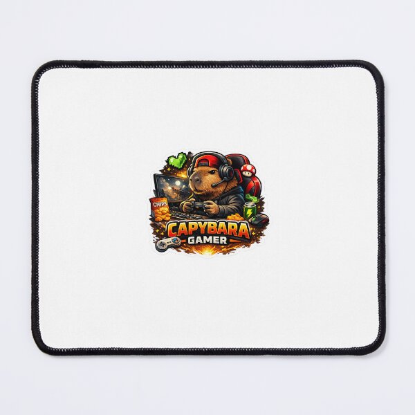 Item preview, Capybara Gaming Cartoon Design designed and sold by Aramdesing.