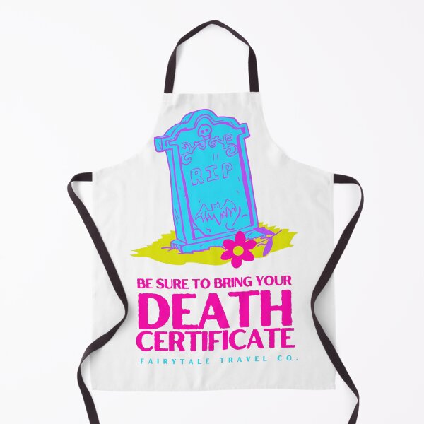 Item preview, Haunted Vacation Death Certificate Design designed and sold by Fairytale Travel Co..