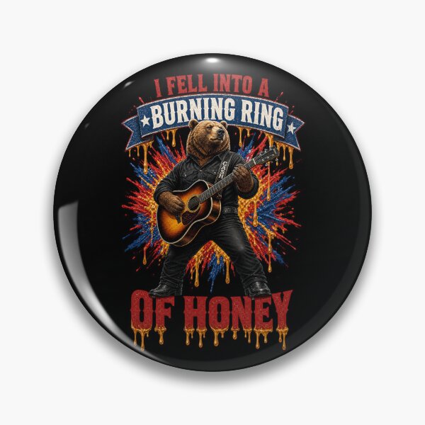 Item preview, Burning Ring Of Honey Bear Guitar designed and sold by FREENATION2026.