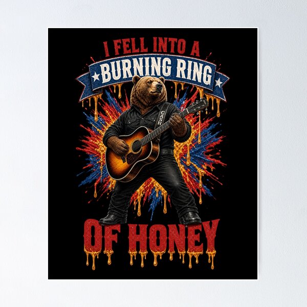 Aperçu de l'œuvre Anneau de feu de Honey Bear Guitar créée et vendue par FREENATION2026.