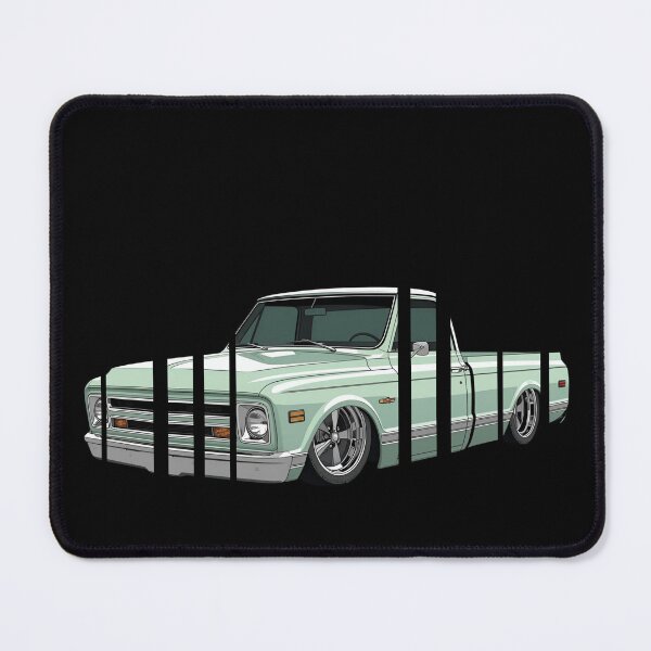Item preview, Chevrole C10 1967 Chevy C10, lowered stance, mint green paint chrome trim old-school garage v 14 designed and sold by Neon G.