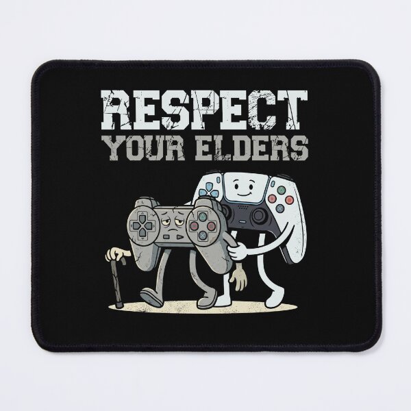 Item preview, Respect Your Elders Funny Retro Game Controller designed and sold by IsDesignHub.