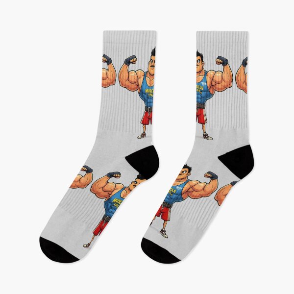Item preview, Funny Muscle King Cartoon Bodybuilder PNG | Big Muscles Tiny Legs Meme Design designed and sold by arifali786.