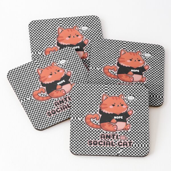 Item preview, Nope, nope! I am just anti-social cat designed and sold by ParadoxParadox.