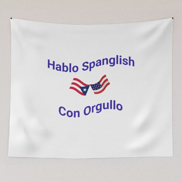 Item preview, Hablo Spanglish Con Orgullo (Puerto Rico) designed and sold by Caris Clothing.