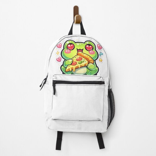 Item preview, Pizza Lover Frog – Cute Heart Eyes Cartoon Frog Aesthetic designed and sold by ArtsyExplorer.