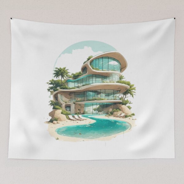Item preview, Solar Drift Summer 2026 Shirt – Luxury Coastal Aesthetic Art, Retro Futuristic Ocean Graphic, Tropical Escape Streetwear Tee designed and sold by Ditstyle.