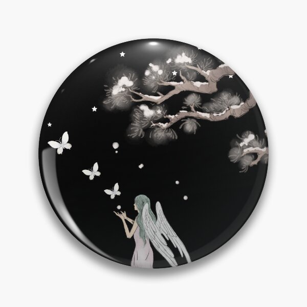 Item preview, Moonlit Angel Garden Fantasy Watercolor Art designed and sold by ruchikadesigns.