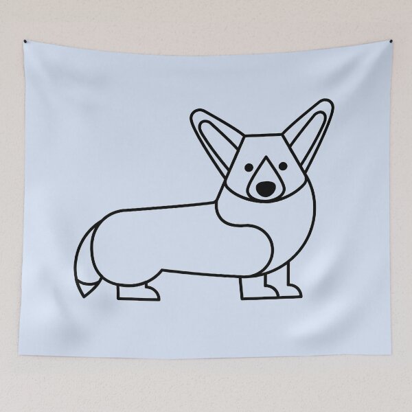 Item preview,  Welsh corgi one color logo designed and sold by Konopikyu.