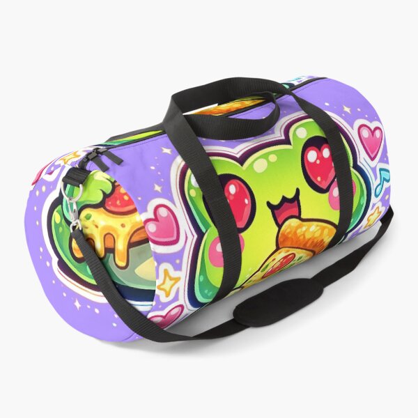 Item preview,  Pizza Lover Frog – Cute Heart Eyes Cartoon Frog Aesthetic Neon designed and sold by ArtsyExplorer.