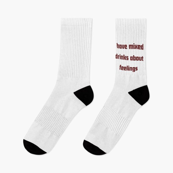 Item preview, I Have Mixed Drinks About Feelings Funny Quote designed and sold by VibeoCanvasShop.