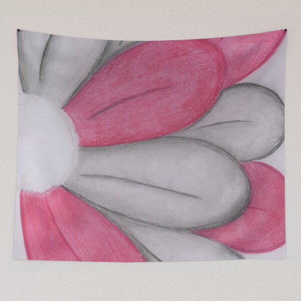 Item preview, Pink and grey flower  designed and sold by Artbysarah23.