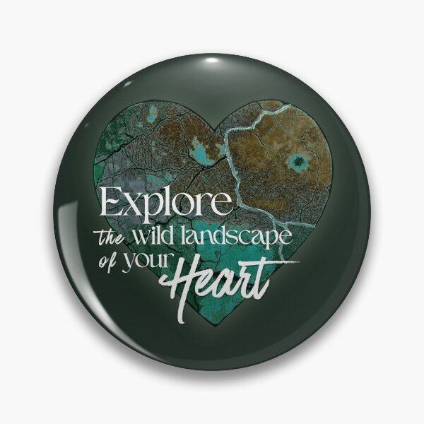 Item preview, Explore The Wild Landscape Of Your Heart Map designed and sold by Timeless Muse.