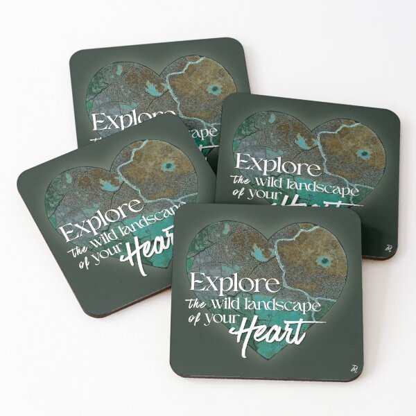 Item preview, Explore The Wild Landscape Of Your Heart Map designed and sold by Timeless Muse.