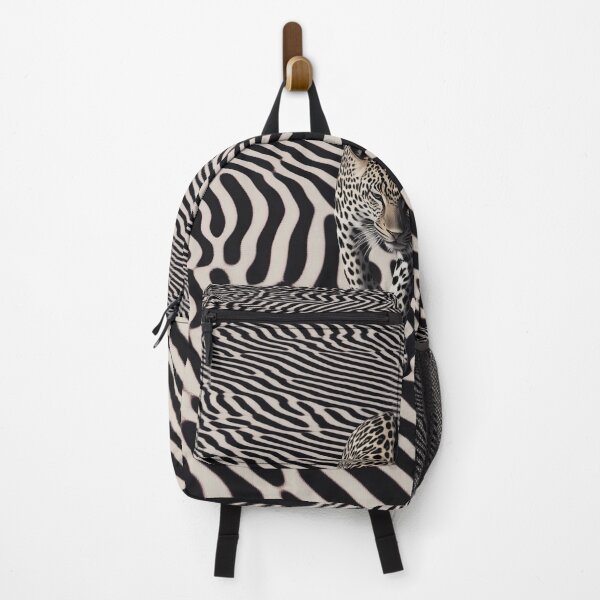 Item preview, Stylized black and white leopard walking designed and sold by olenapetol.
