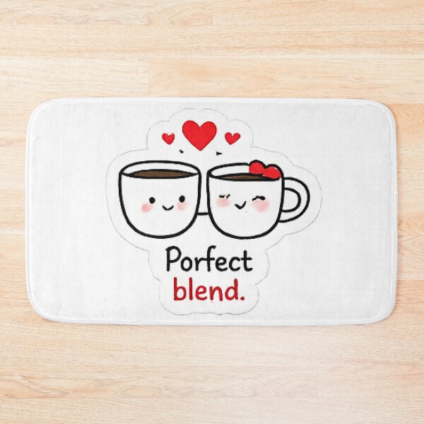 Item preview, Perfect Blend Cute Coffee Couple Love designed and sold by Northline Creative.