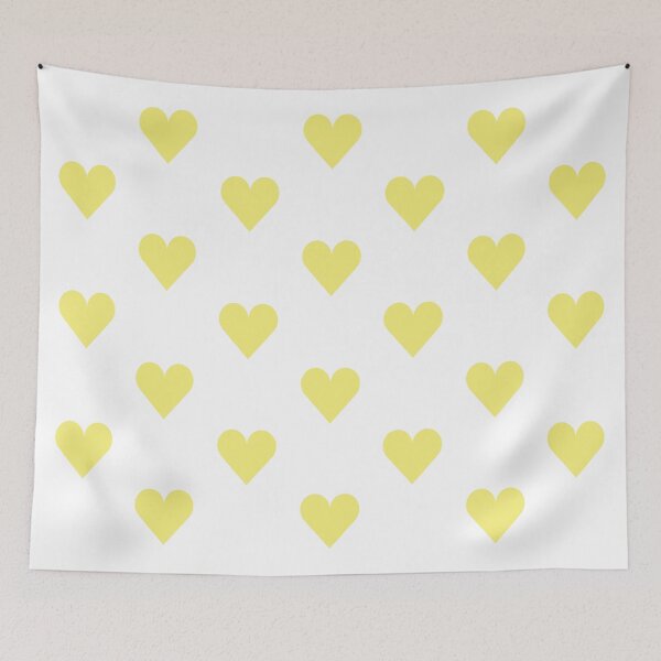 Item preview, Medium YELLOW and WHITE LOVE HEARTS designed and sold by RachelMacht.