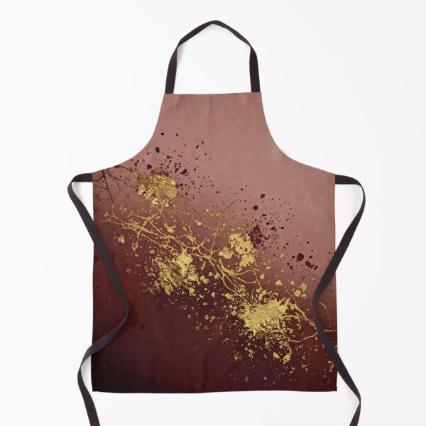 Item preview, Burgundy Gold Abstract Kintsugi Inspired Art designed and sold by asudesign.