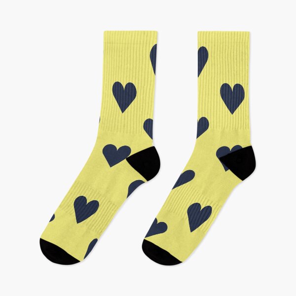 Item preview, Medium NAVY BLUE & YELLOW LOVE HEARTS designed and sold by RachelMacht.
