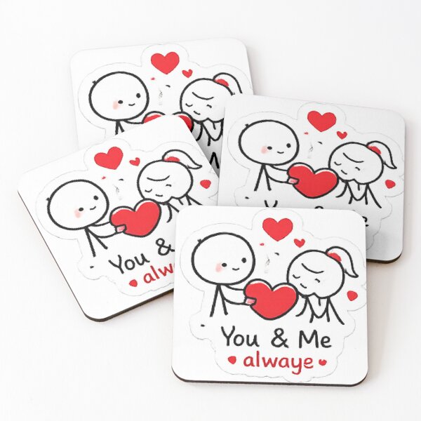 Item preview, You And Me Always Cute Stick Figures Love designed and sold by Northline Creative.